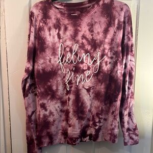 Sonoma Purple Long Sleeve Relaxed Sweatshirt